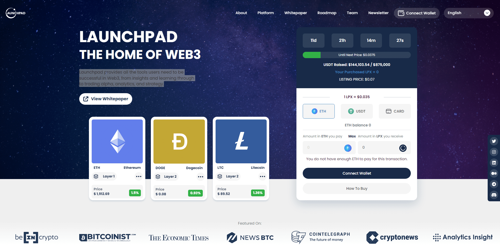 Launchpad - منصة ثورية في استثمارات الويب 3.0