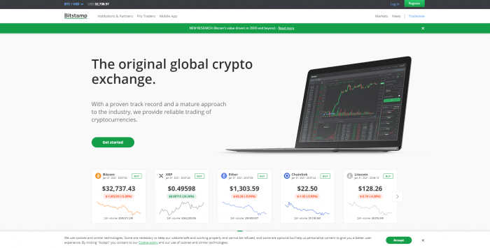 Bitstamp_home page