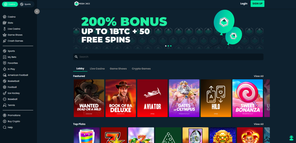 Megadice - Plinko casino с първото Telegram казино в света c лицензирани игри