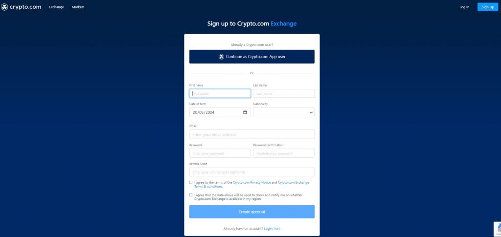 registro crypto.com