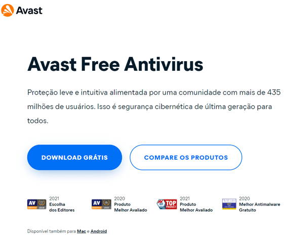 Compre o melhor antivírus na Avast
