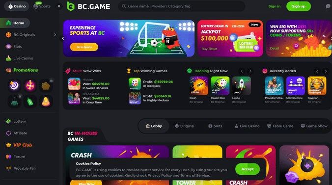 Jogue Baccarat online na BC Game