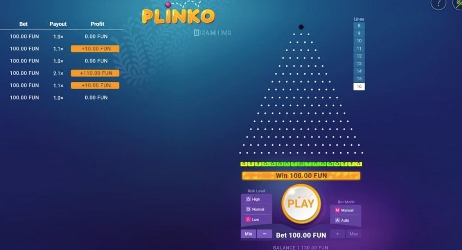 Como jogar Plinko e quais as melhores casas para o jogo