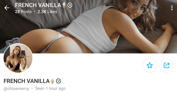 French Vanilla sex cam