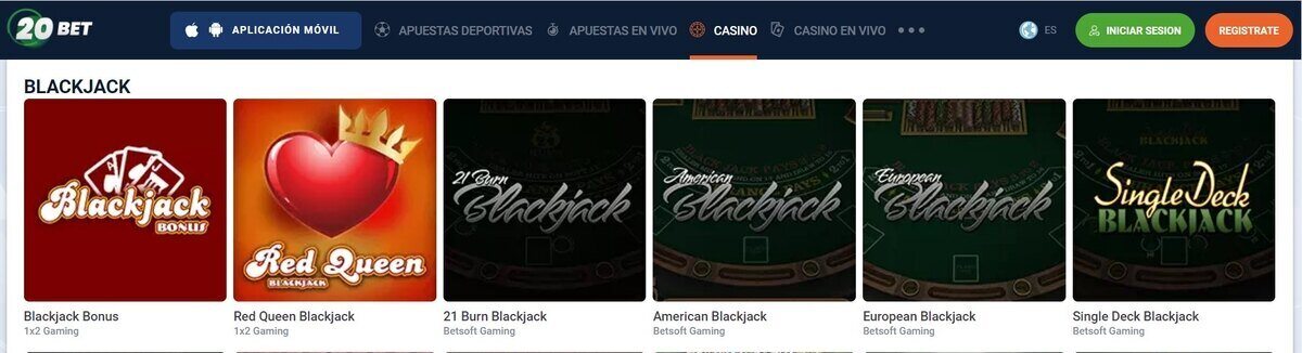 20bet blackjack online chile