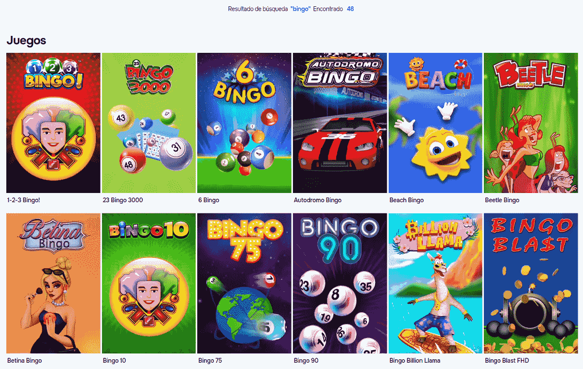 SGcasino juegos de bingo online disponibles en Chile