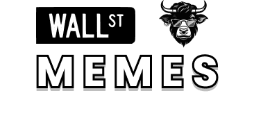 logo Wall Street Memes_obrázek hlavy býka s brýlemi
