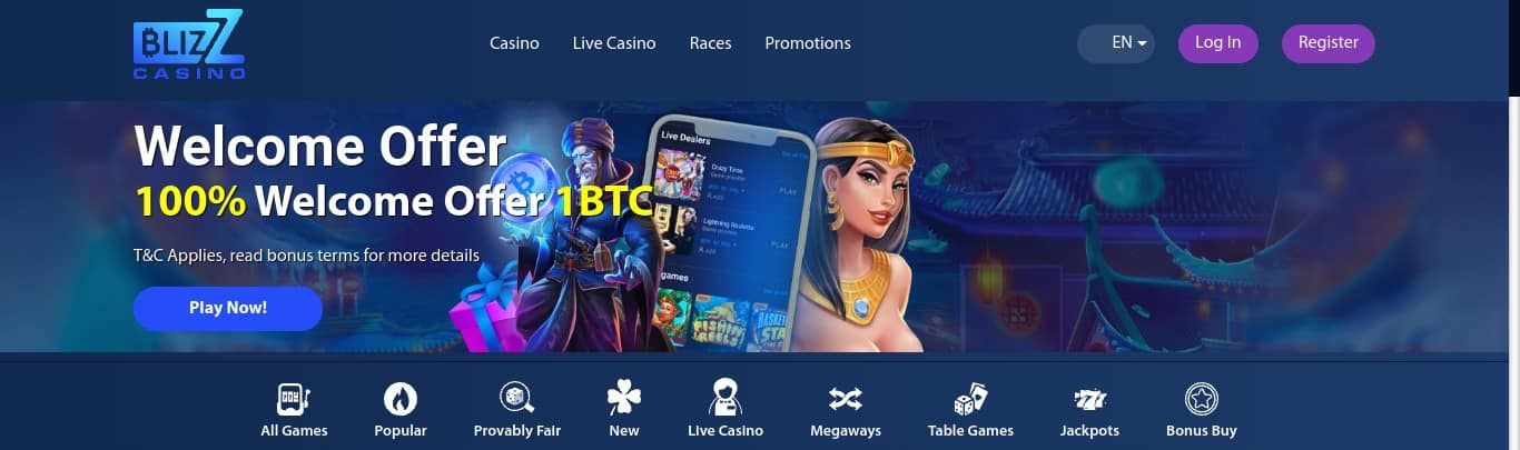 Blizz Bitcoin casino
