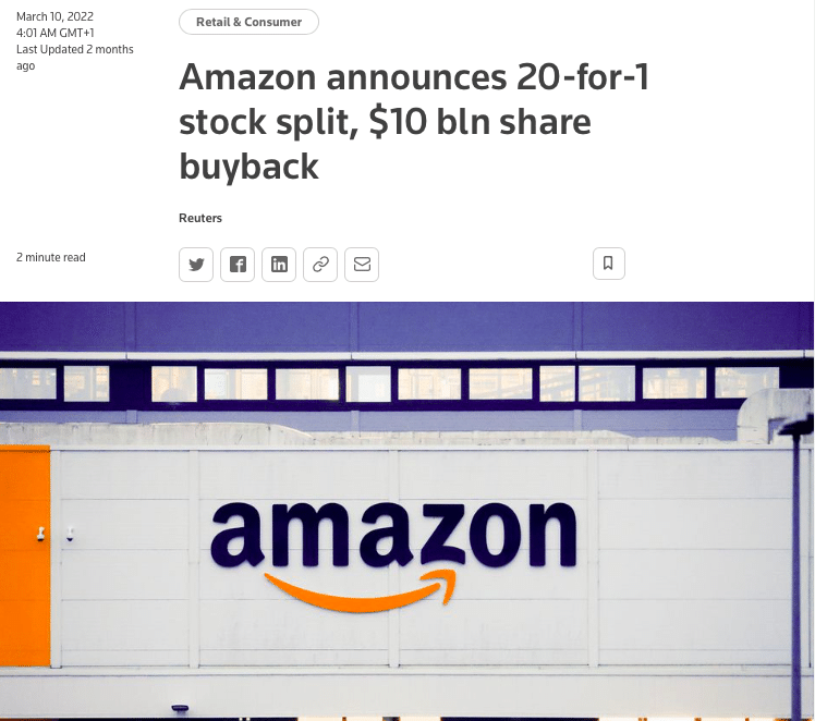 Amazon Stock Split