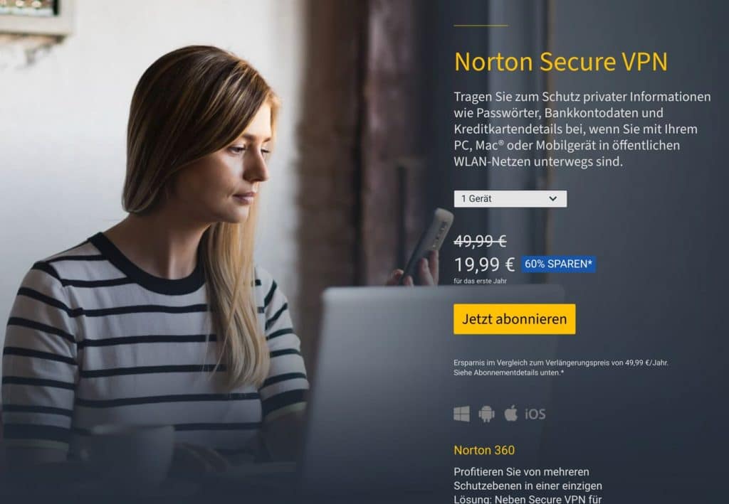 Norton VPN Software Bundesliga Stream