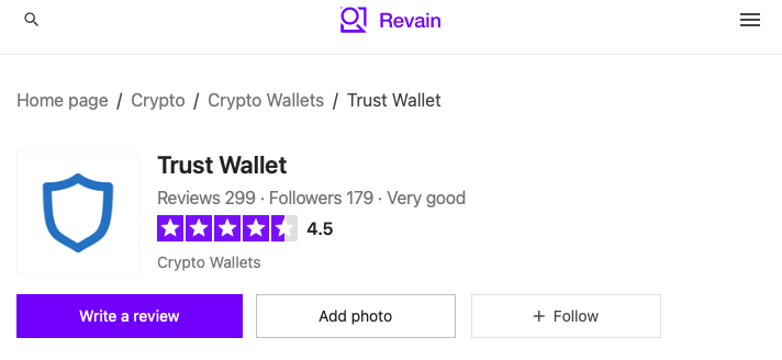 Trust Wallet Revain