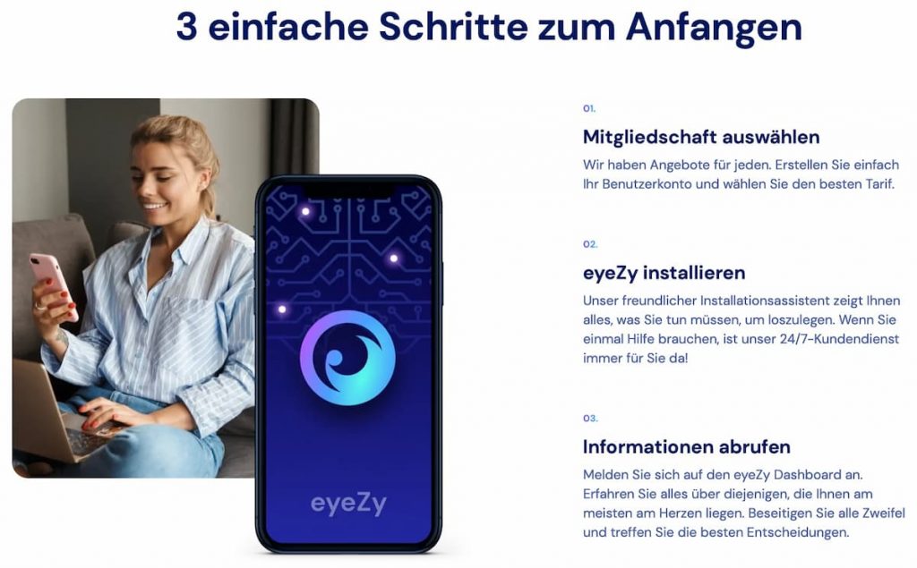 eyeZy Anleitung