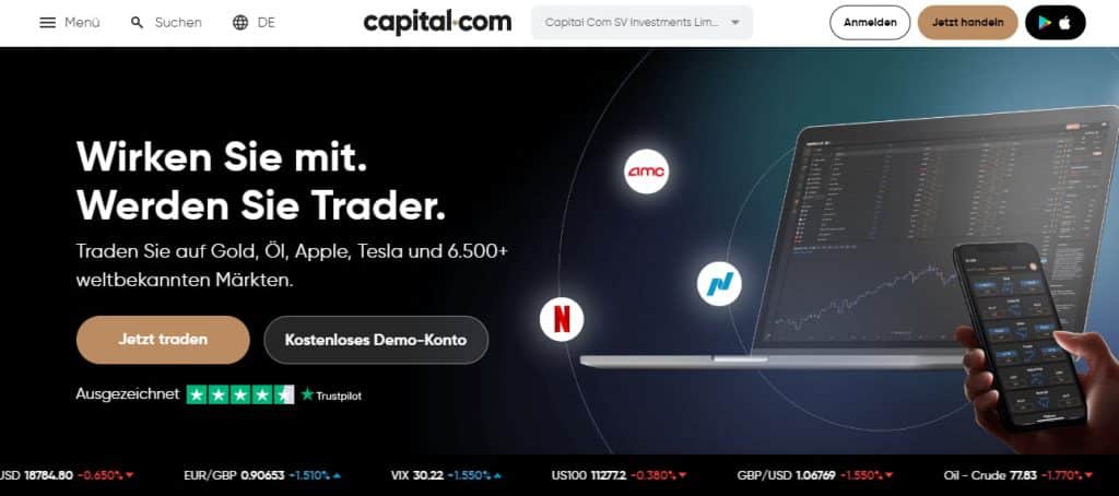 Capital com Forex Trading