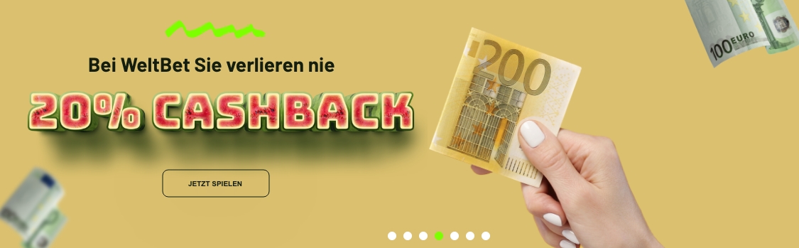 Casino mit Rapid Transfer Cashback Bonus