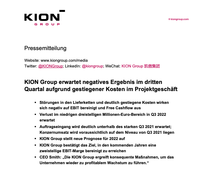 Kion Group Aktie