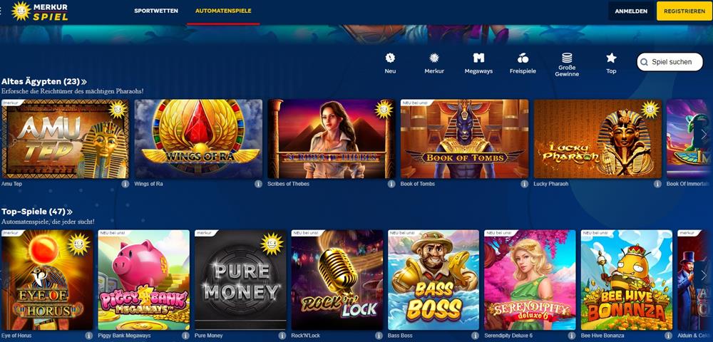 XTip Casino Homepage