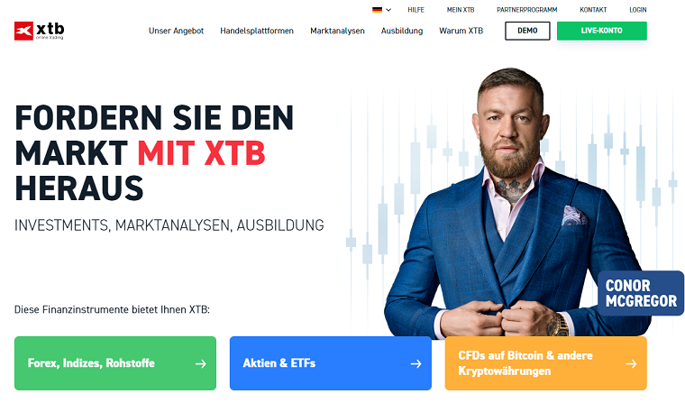 XTB - Deutscher Broker zum Derivate handeln