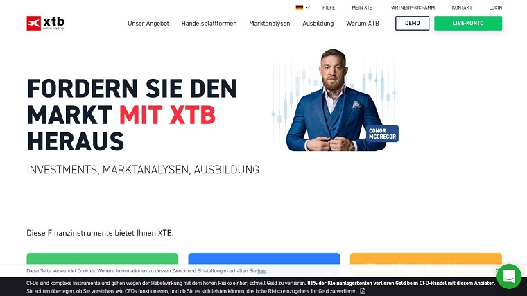 XTB Trading Plattform mit deutschem Kundenservice