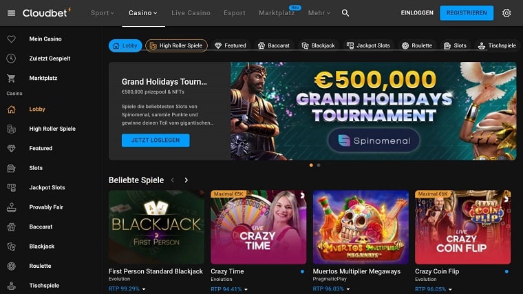 Cloudbet - Eines der besten Litecoin Casinos