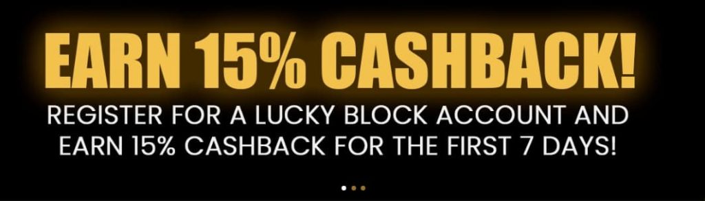 LuckyBlock Cashback-Bonus