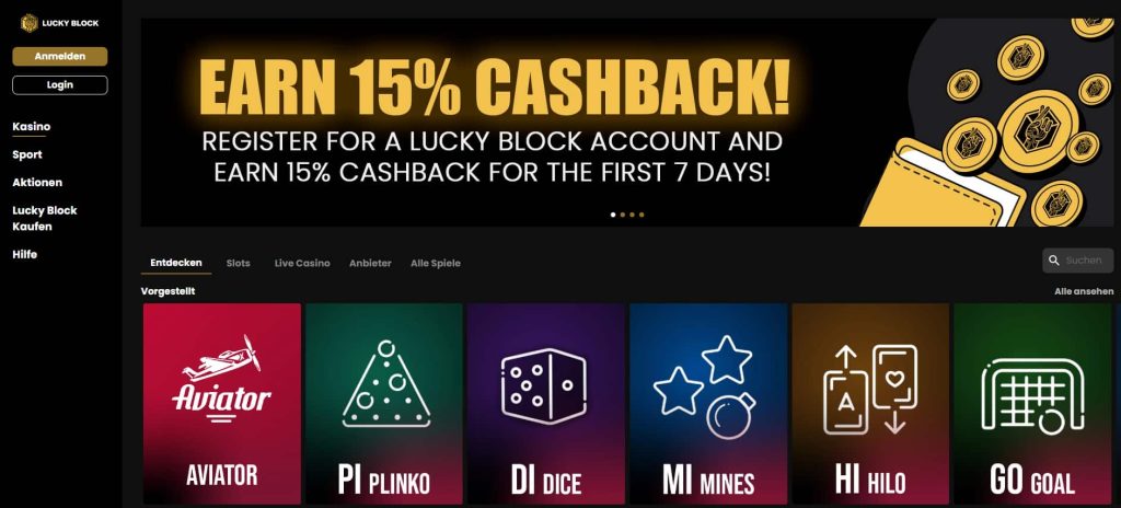 Casino mit Handyrechnung bezahlen LuckyBlock