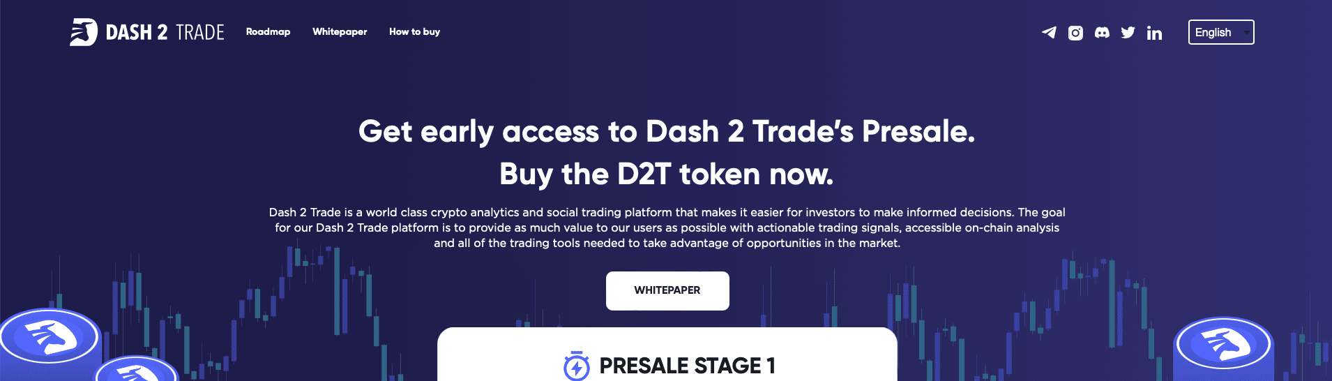 Dash 2 Trade Webseite (D2T)