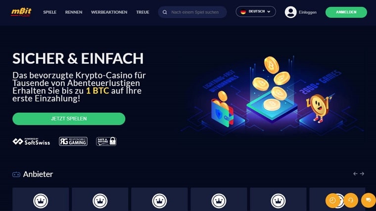 Bitcoin Live Casino mBit