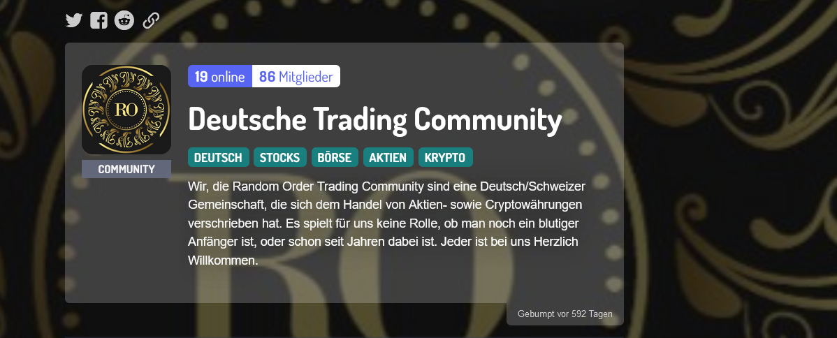 Discord Deutsche Trading Community