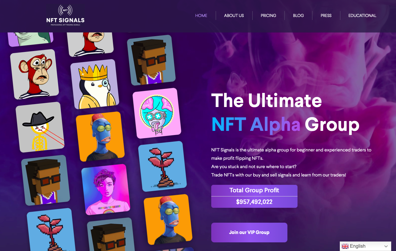 NFT Signals als ultimative AlphaGruppe für das NFTTrading mit über