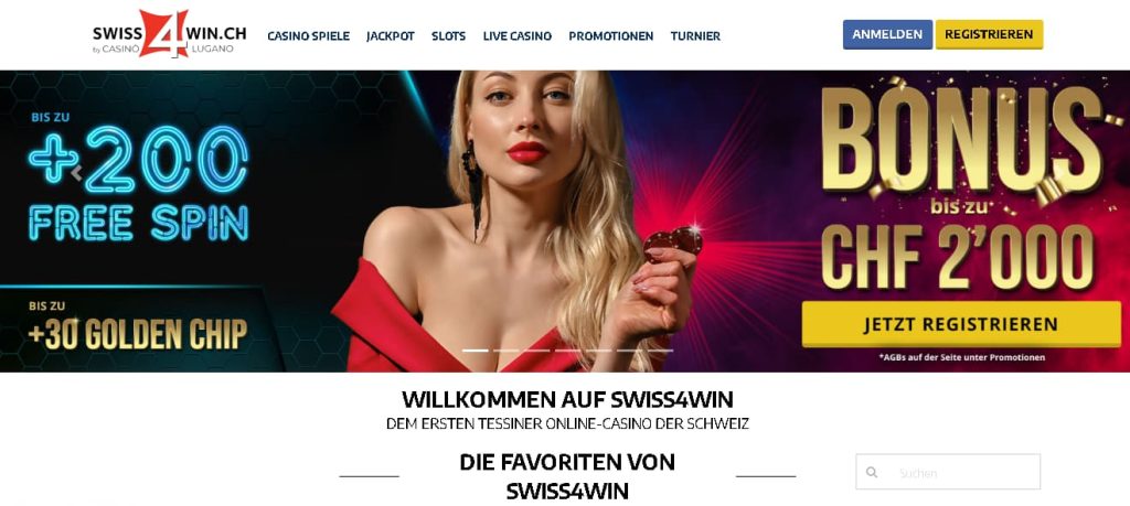 Swiss4win.ch Online Casinos Schweiz