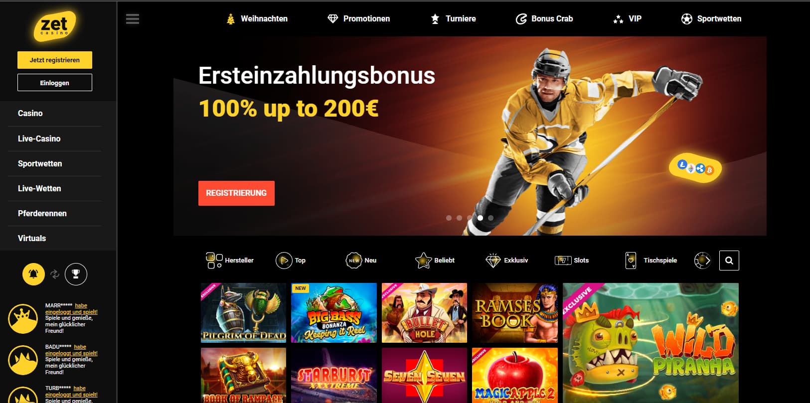 Zet Casino App