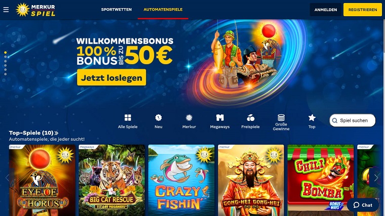 Merkur Sports Slots - Eine der beliebtesten Online Spielbanken
