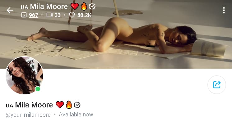 Mila Moore Hottest OnlyFans Profile