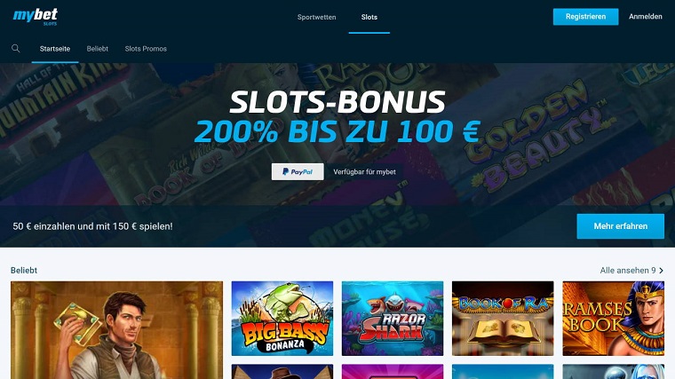 Mybet - Attraktiver Willkommensbonus für Slot-Spiele