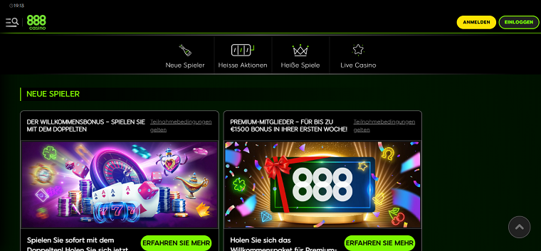 Online Casino Bonus Promotions 888 Casino