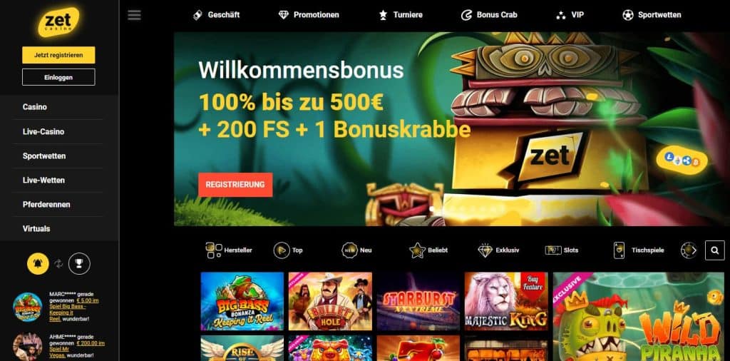 ZetCasino Online Casino Deutschland