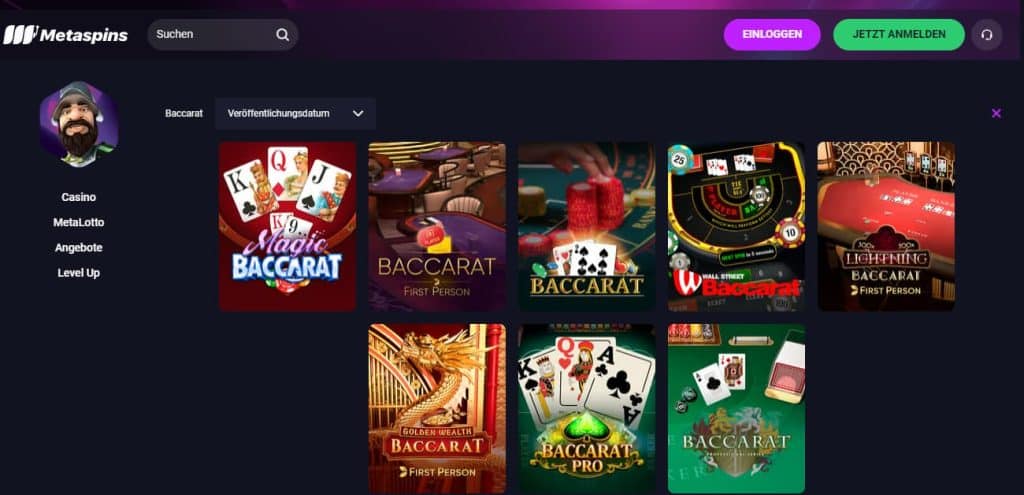 Baccarat Live Dealer Casino