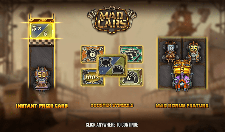 Push Gaming Automatenspiel Mad Cars
