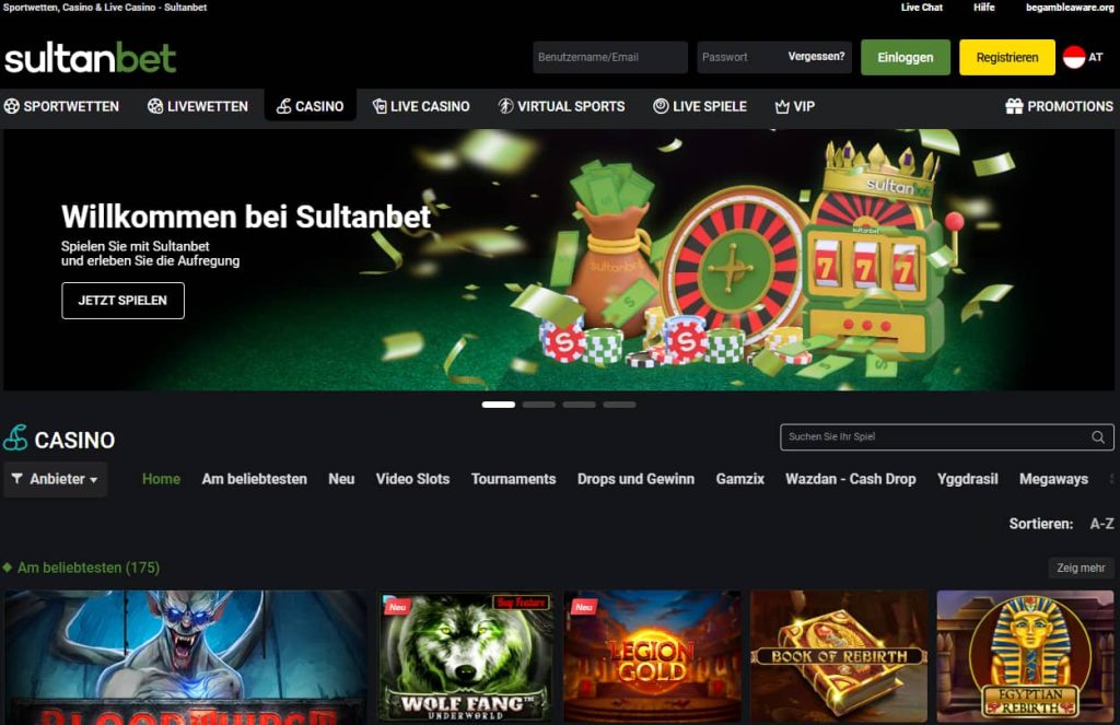 SultanBet Casino ohne Mindesteinzahlung
