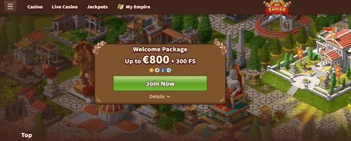 myempire casino bonus