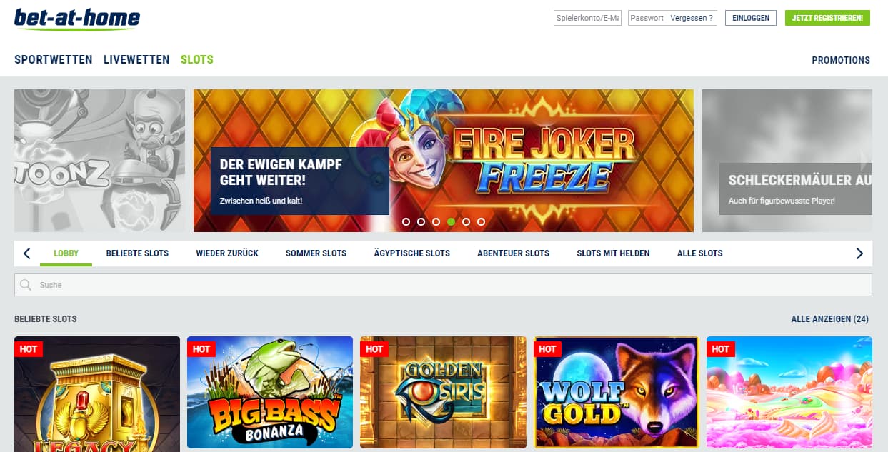 Bet at home Online Casino mit Google Pay