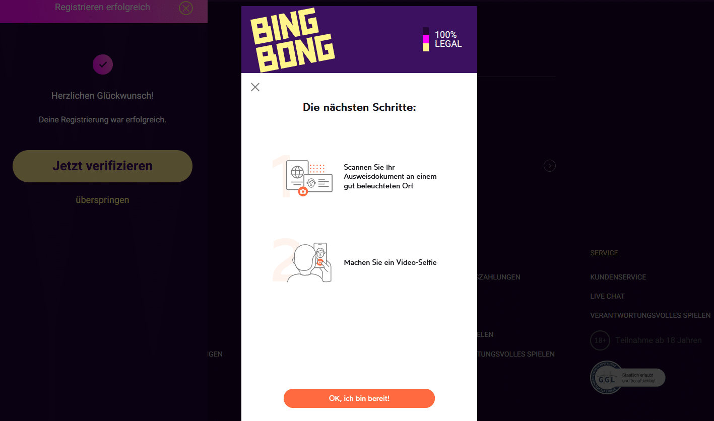 BingBong Verifizierung
