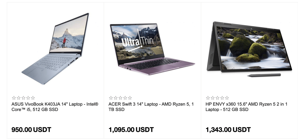 Sülearvutid, mida Bitcoiniga osta