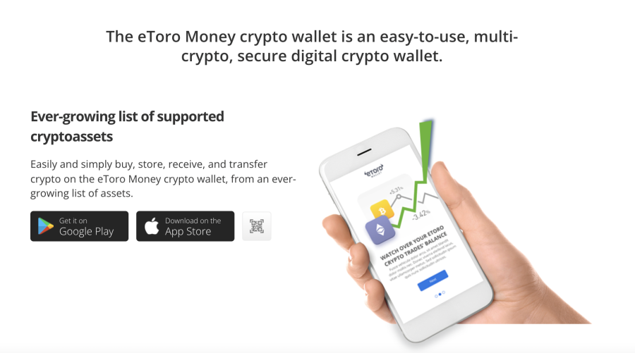 e-Toro - krüptorahakott, bitcoini rahakott