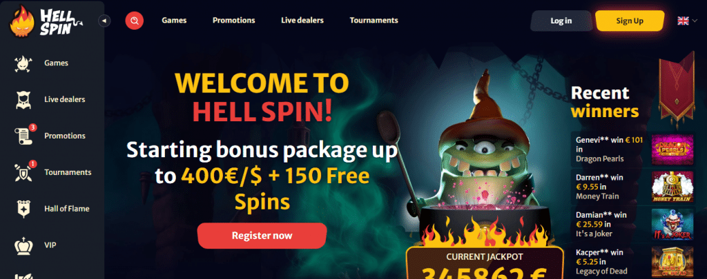 hell spin bitcoin casinos