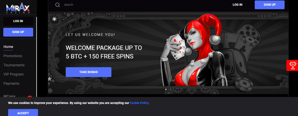 mirax bitcoin casinos