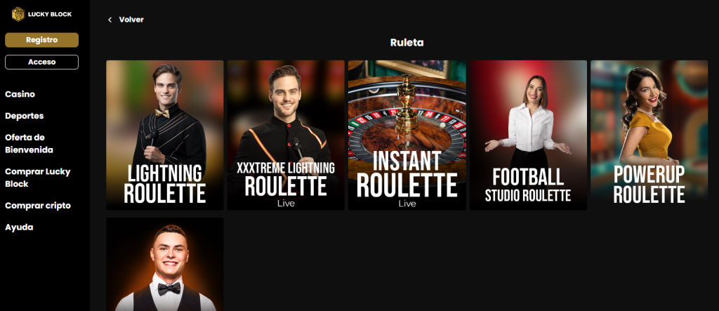 ruleta online lucky block casino
