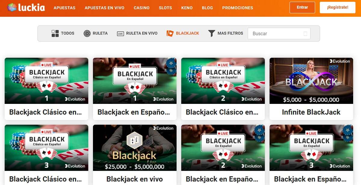 Blackjack online Colombia Lukia