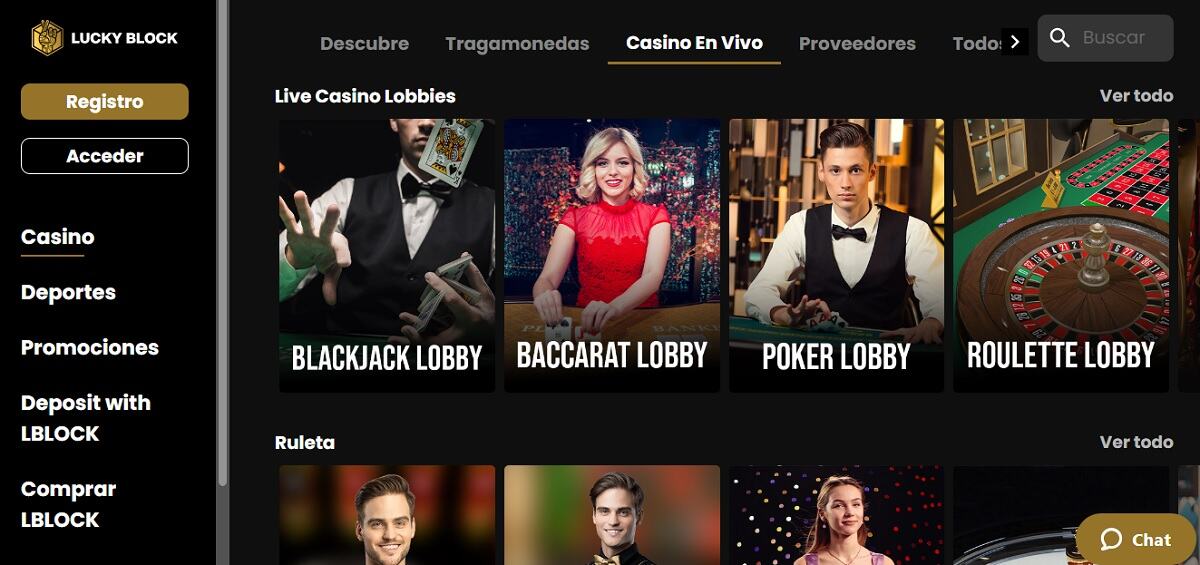 Casinos en Bogotá Lucky Block