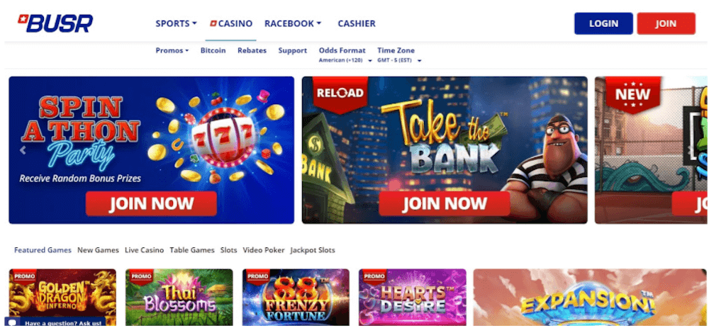 casino Busr homepage